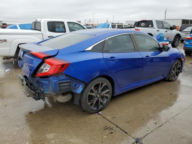 2HGFC2F85LH601688 - 2020 HONDA CIVIC SPORT BLUE photo 3