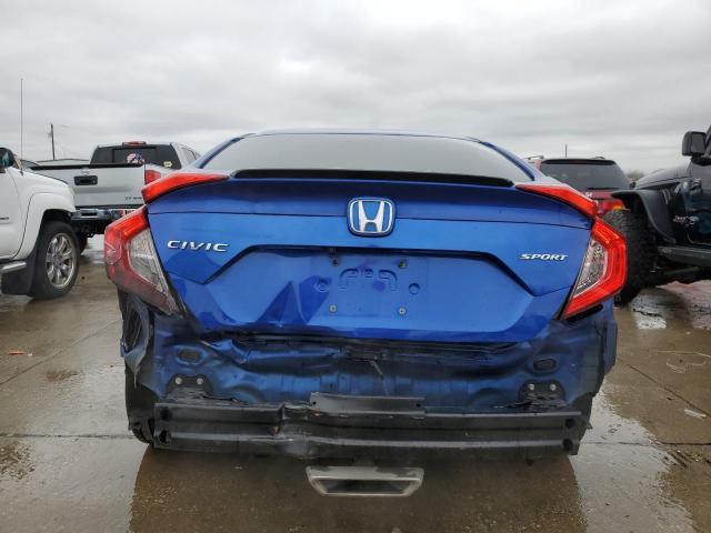 2HGFC2F85LH601688 - 2020 HONDA CIVIC SPORT BLUE photo 6