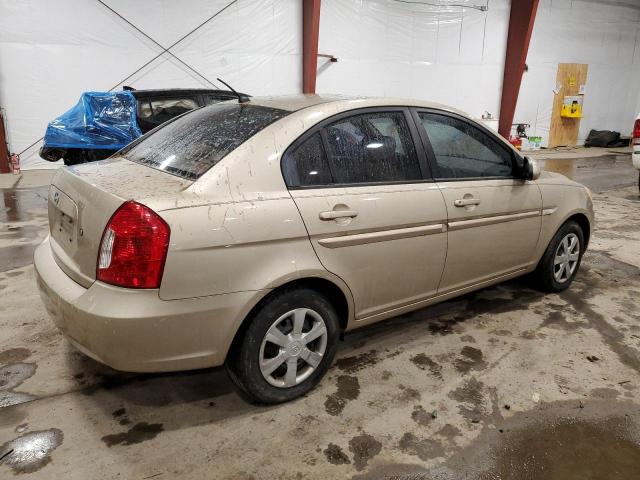 KMHCN46C67U133500 - 2007 HYUNDAI ACCENT GLS GOLD photo 3