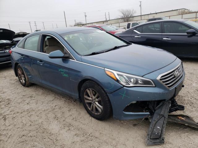 5NPE24AF2GH350933 - 2016 HYUNDAI SONATA SE BLUE photo 4