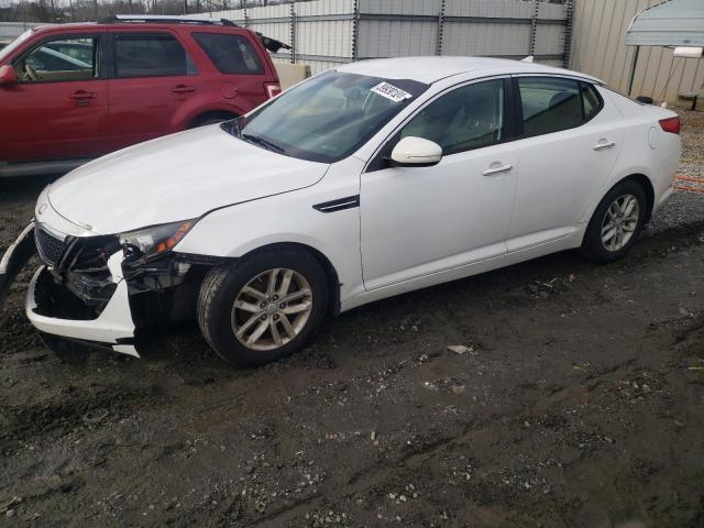 KNAGM4A79D5402479 - 2013 KIA OPTIMA LX WHITE photo 1