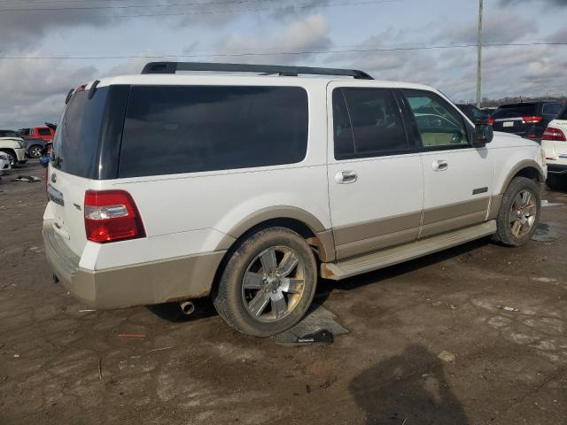 1FMFK185X7LA06760 - 2007 FORD EXPEDITION EL EDDIE BAUER WHITE photo 3