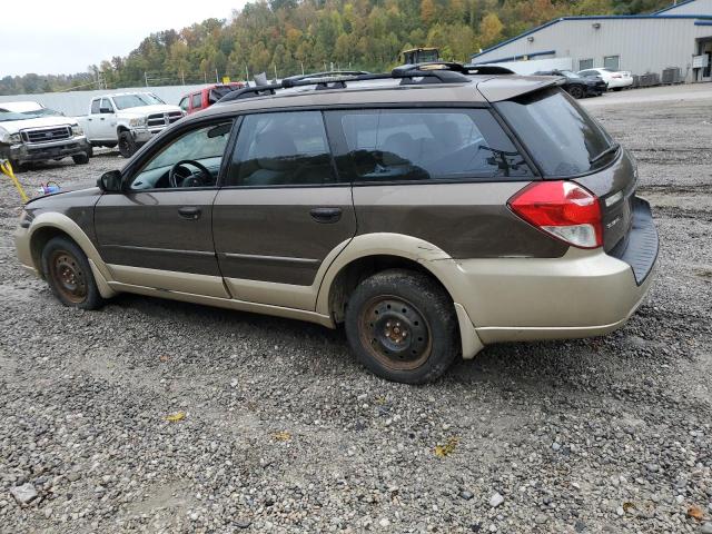 4S4BP61C487350746 - 2008 SUBARU OUTBACK 2.5I BROWN photo 2