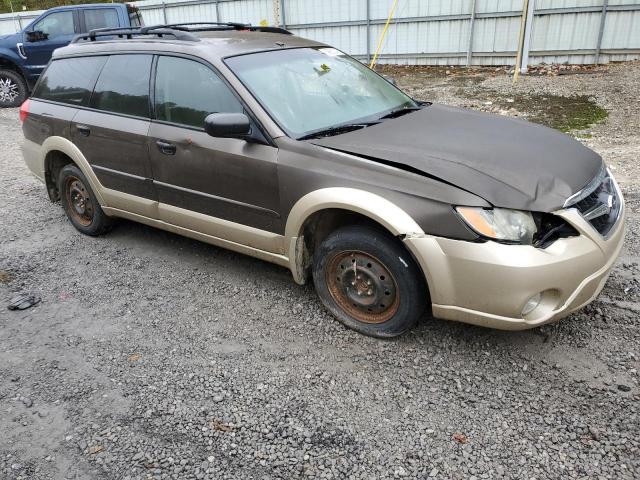 4S4BP61C487350746 - 2008 SUBARU OUTBACK 2.5I BROWN photo 4