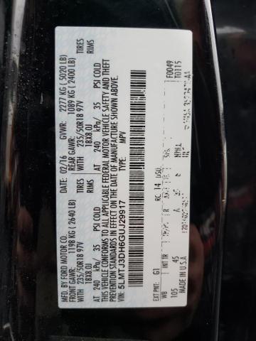 5LMTJ3DH6GUJ29917 - 2016 LINCOLN MKC RESERVE BLACK photo 13