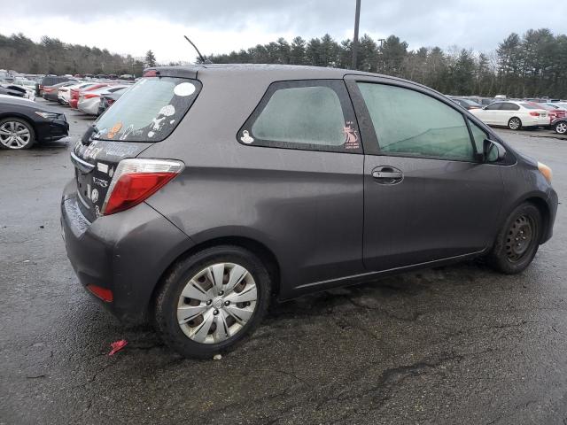 VNKJTUD33EA005869 - 2014 TOYOTA YARIS GRAY photo 3