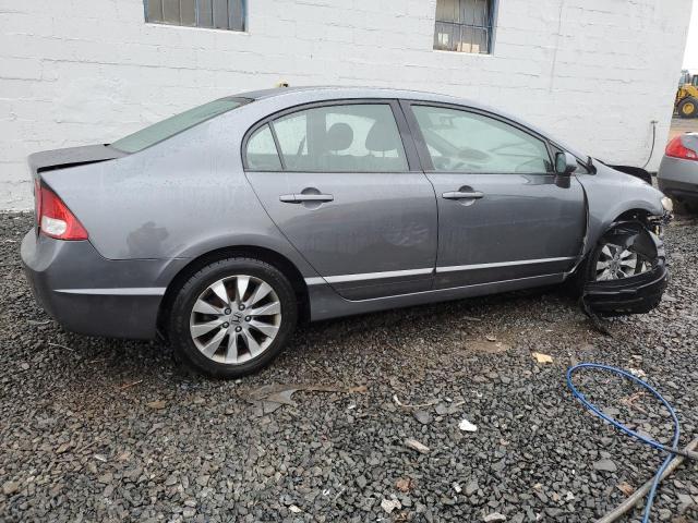 2HGFA16889H357396 - 2009 HONDA CIVIC EX GRAY photo 3