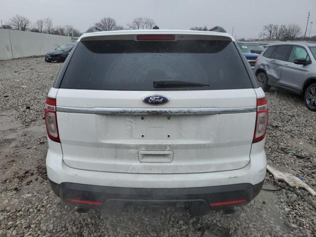 1FM5K7B83EGB08523 - 2014 FORD EXPLORER WHITE photo 6