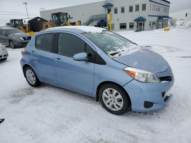 VNKKTUD37EA014305 - 2014 TOYOTA YARIS BLUE photo 4