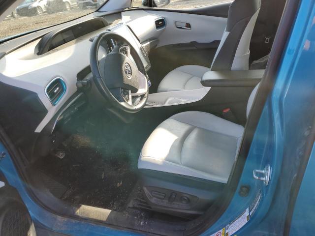 JTDKARFP1J3101689 - 2018 TOYOTA PRIUS PRIM Blau Foto 7