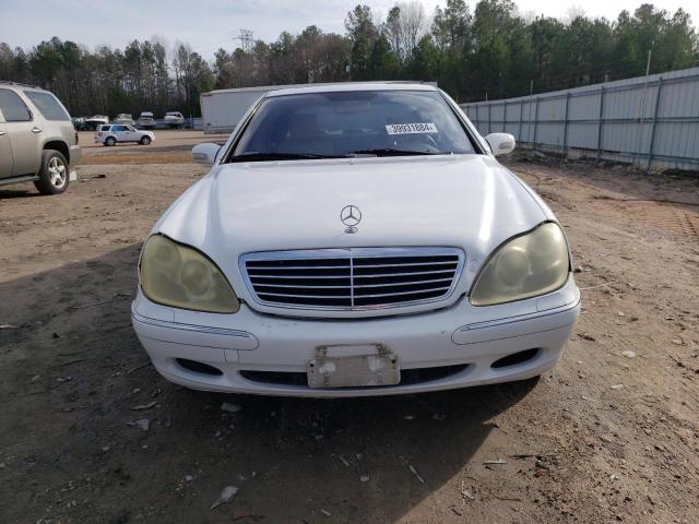 WDBNG70J8YA066545 - 2000 MERCEDES-BENZ S 430 WHITE photo 5