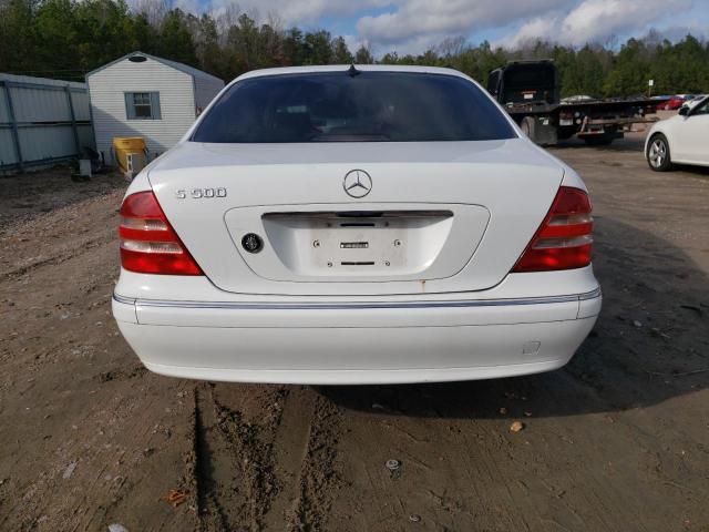 WDBNG70J8YA066545 - 2000 MERCEDES-BENZ S 430 WHITE photo 6