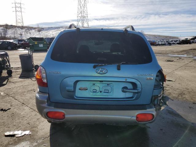 KM8SC13E23U470715 - 2003 HYUNDAI SANTA FE GLS BLUE photo 6