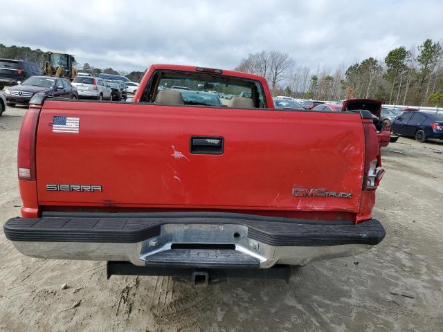 1GTEC14W4VZ516883 - 1997 GMC SIERRA C1500 RED photo 6