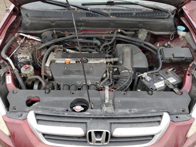 JHLRD78974C806531 - 2004 HONDA CR-V EX MAROON photo 12