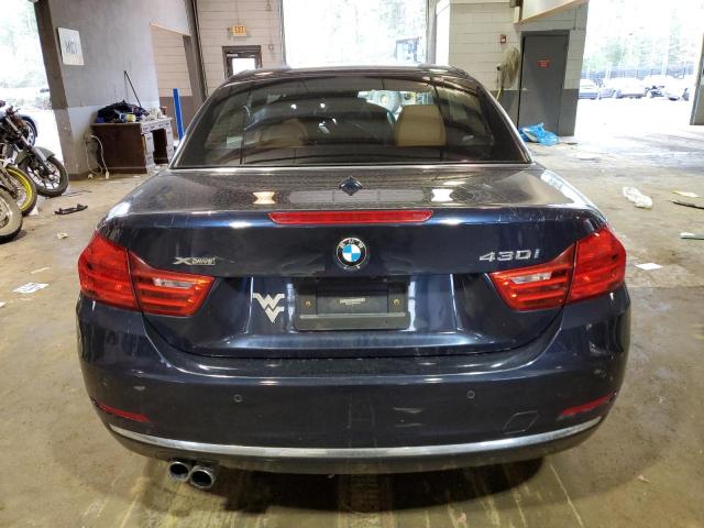 WBA4U9C58H5D44496 - 2017 BMW 430XI BLUE photo 6