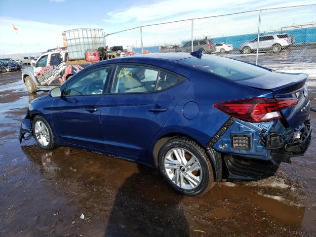 5NPD84LF3LH577534 - 2020 HYUNDAI ELANTRA SEL BLUE photo 2