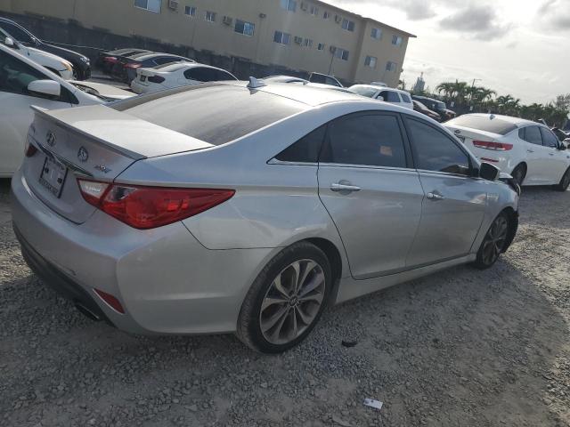 5NPEC4ABXEH847512 - 2014 HYUNDAI SONATA SE SILVER photo 3