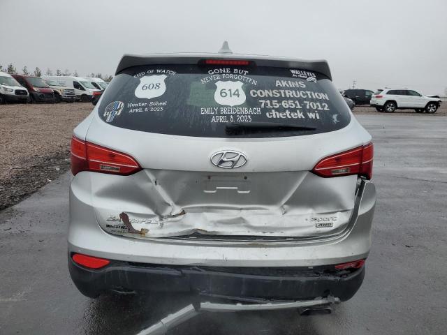 5XYZTDLB1GG371398 - 2016 HYUNDAI SANTA FE S SILVER photo 6