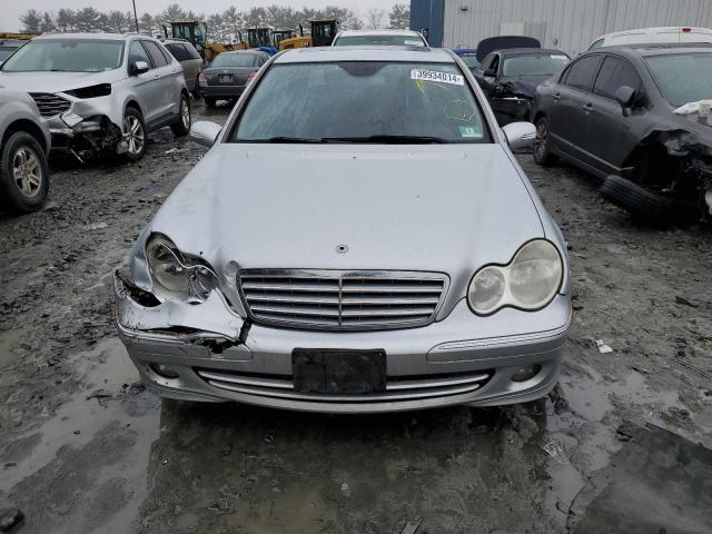 WDBRF92H47F907031 - 2007 MERCEDES-BENZ C 280 4MATIC SILVER photo 5