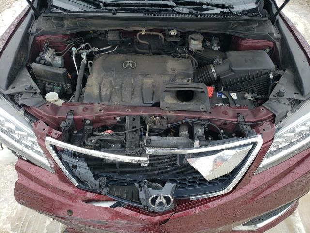 5J8TB4H75HL017789 - 2017 ACURA RDX ADVANCE MAROON photo 12