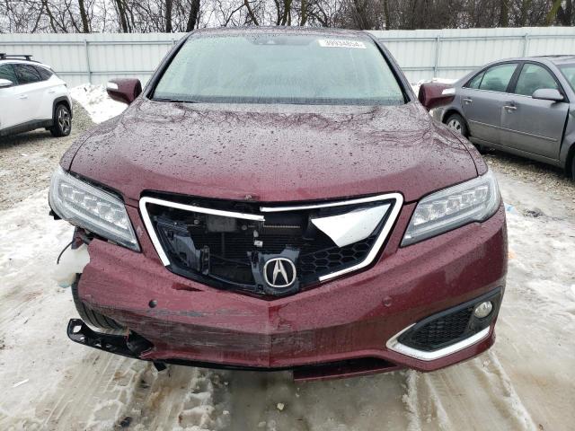 5J8TB4H75HL017789 - 2017 ACURA RDX ADVANCE MAROON photo 5