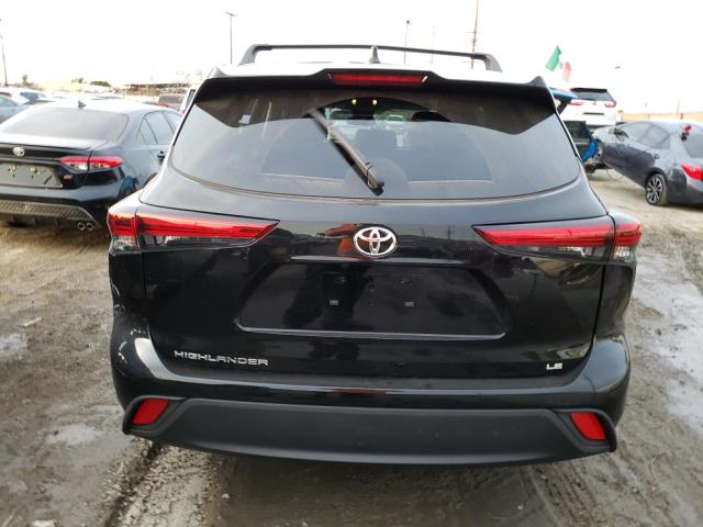 5TDZZRAH0NS550972 - 2022 TOYOTA HIGHLANDER L BLACK photo 6