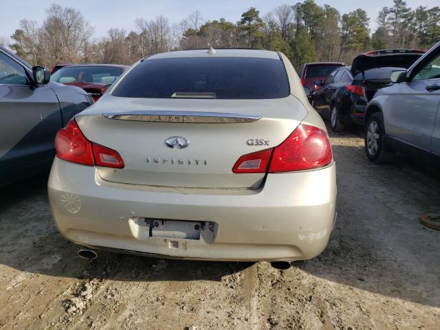 JNKBV61F87M818724 - 2007 INFINITI G35 X TAN photo 6