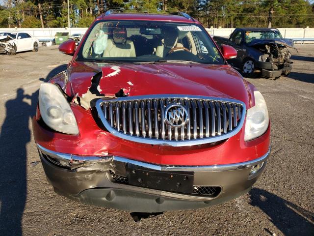 5GAKRCED9CJ382945 - 2012 BUICK ENCLAVE RED photo 5