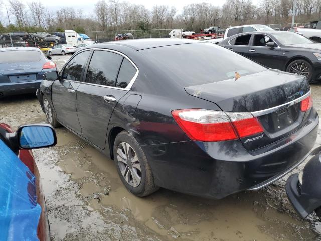 1HGCR2F38EA256728 - 2014 HONDA ACCORD LX BLACK photo 2