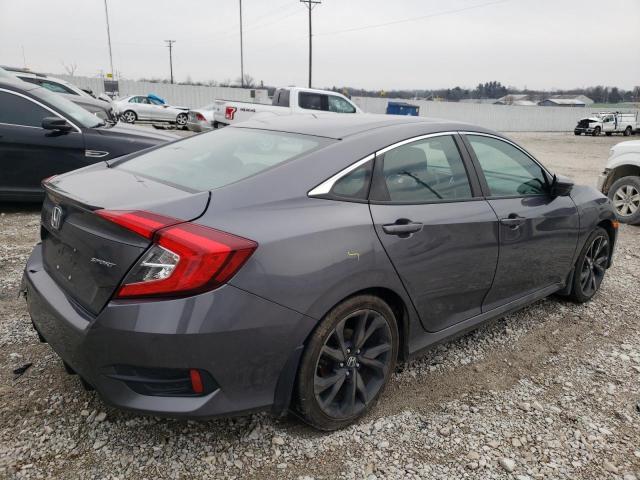 2HGFC2F81KH506186 - 2019 HONDA CIVIC SPORT GRAY photo 3