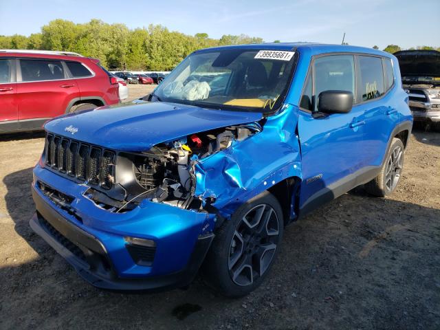 ZACNJAAB9LPL87068 - 2020 JEEP RENEGADE SPORT BLUE photo 9