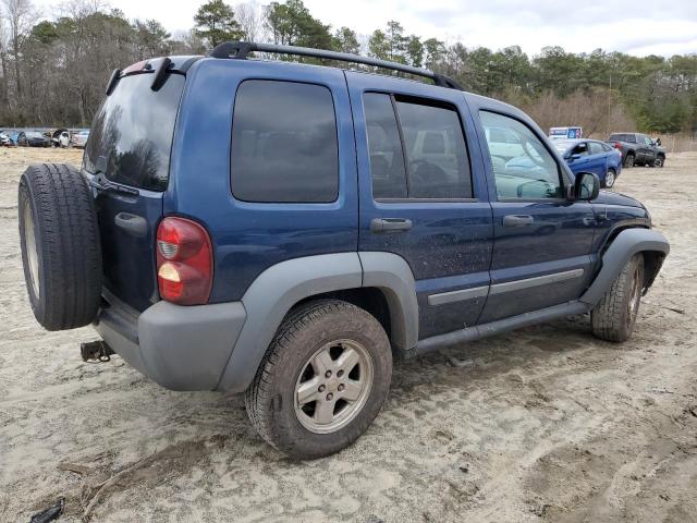 1J4GL48K65W571851 - 2005 JEEP LIBERTY SPORT BLUE photo 3