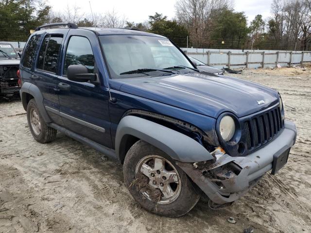 1J4GL48K65W571851 - 2005 JEEP LIBERTY SPORT BLUE photo 4