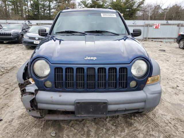 1J4GL48K65W571851 - 2005 JEEP LIBERTY SPORT BLUE photo 5