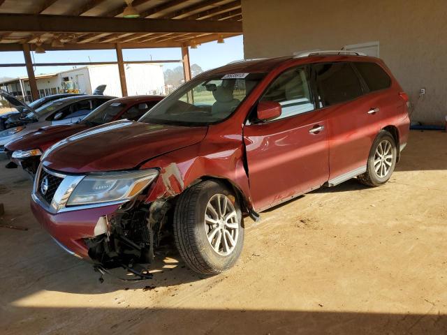 5N1AR2MM9DC632921 - 2013 NISSAN PATHFINDER S MAROON photo 1