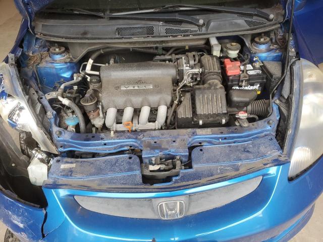 JHMGD37618S053870 - 2008 HONDA FIT SPORT BLUE photo 11