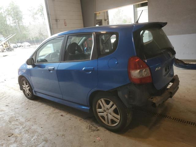 JHMGD37618S053870 - 2008 HONDA FIT SPORT BLUE photo 2