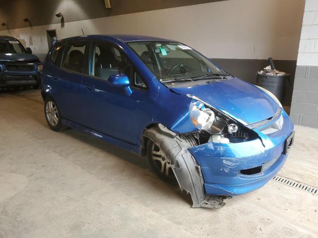 JHMGD37618S053870 - 2008 HONDA FIT SPORT BLUE photo 4