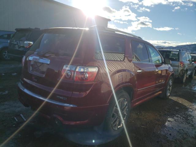 1GKKVTED2BJ304875 - 2011 GMC ACADIA DENALI MAROON photo 3