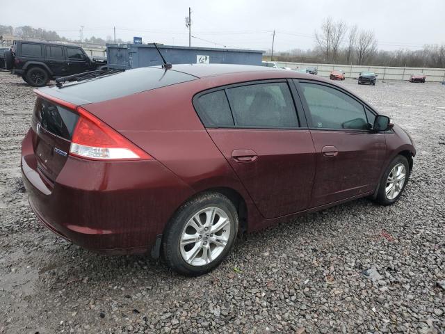 JHMZE2H74BS005178 - 2011 HONDA INSIGHT EX MAROON photo 3