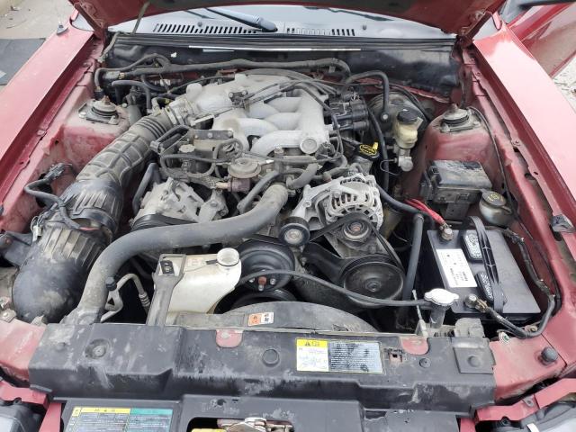 1FAFP40624F220783 - 2004 FORD MUSTANG RED photo 11