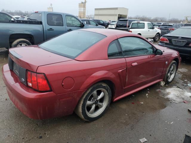 1FAFP40624F220783 - 2004 FORD MUSTANG RED photo 3