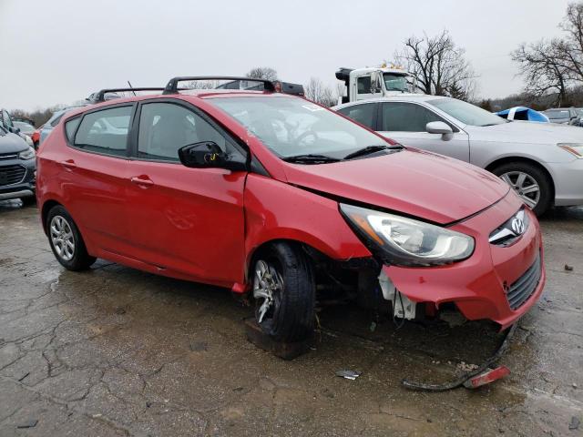 KMHCT5AE1EU188194 - 2014 HYUNDAI ACCENT GLS RED photo 4