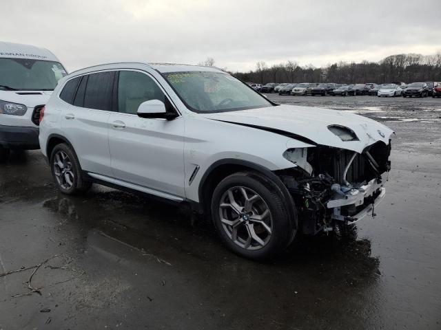 5UXTY5C02M9G56363 - 2021 BMW X3 XDRIVE30I WHITE photo 4