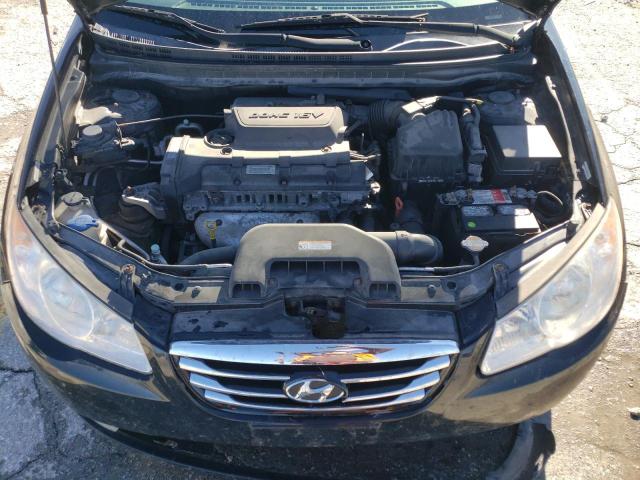 KMHDU4ADXAU128332 - 2010 HYUNDAI ELANTRA BLUE BLACK photo 11