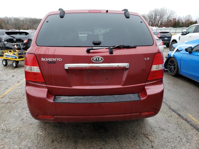 KNDJC735685828919 - 2008 KIA SORENTO EX MAROON photo 6