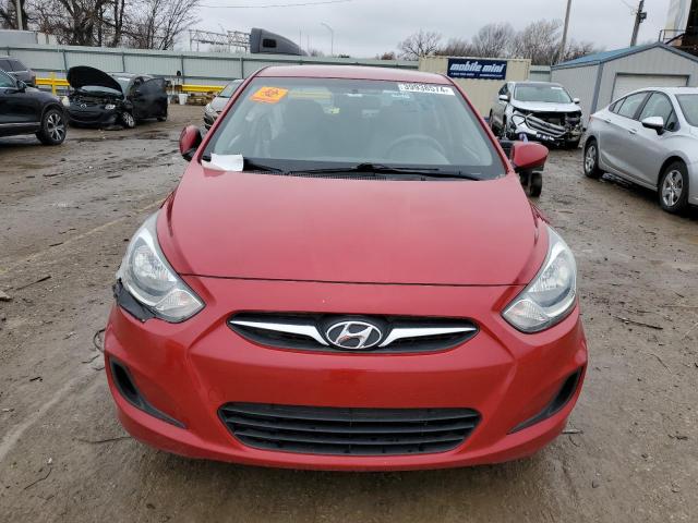 KMHCT4AE6EU660223 - 2014 HYUNDAI ACCENT GLS RED photo 5