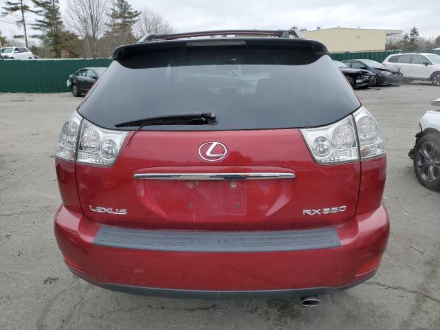 2T2GK31U09C064999 - 2009 LEXUS RX 350 RED photo 6