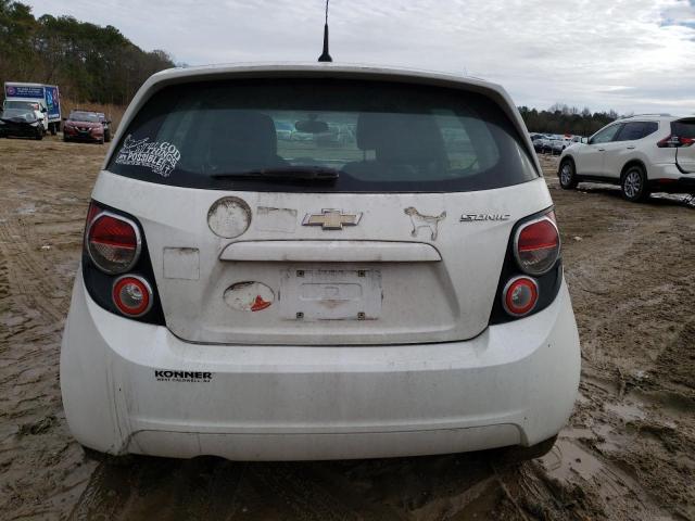 1G1JA6SGXE4158238 - 2014 CHEVROLET SONIC LS WHITE photo 6